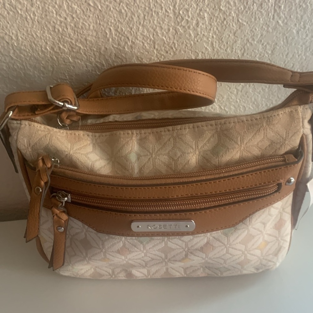 Fratelli Rossetti White Shoulder Bag with Textured Design